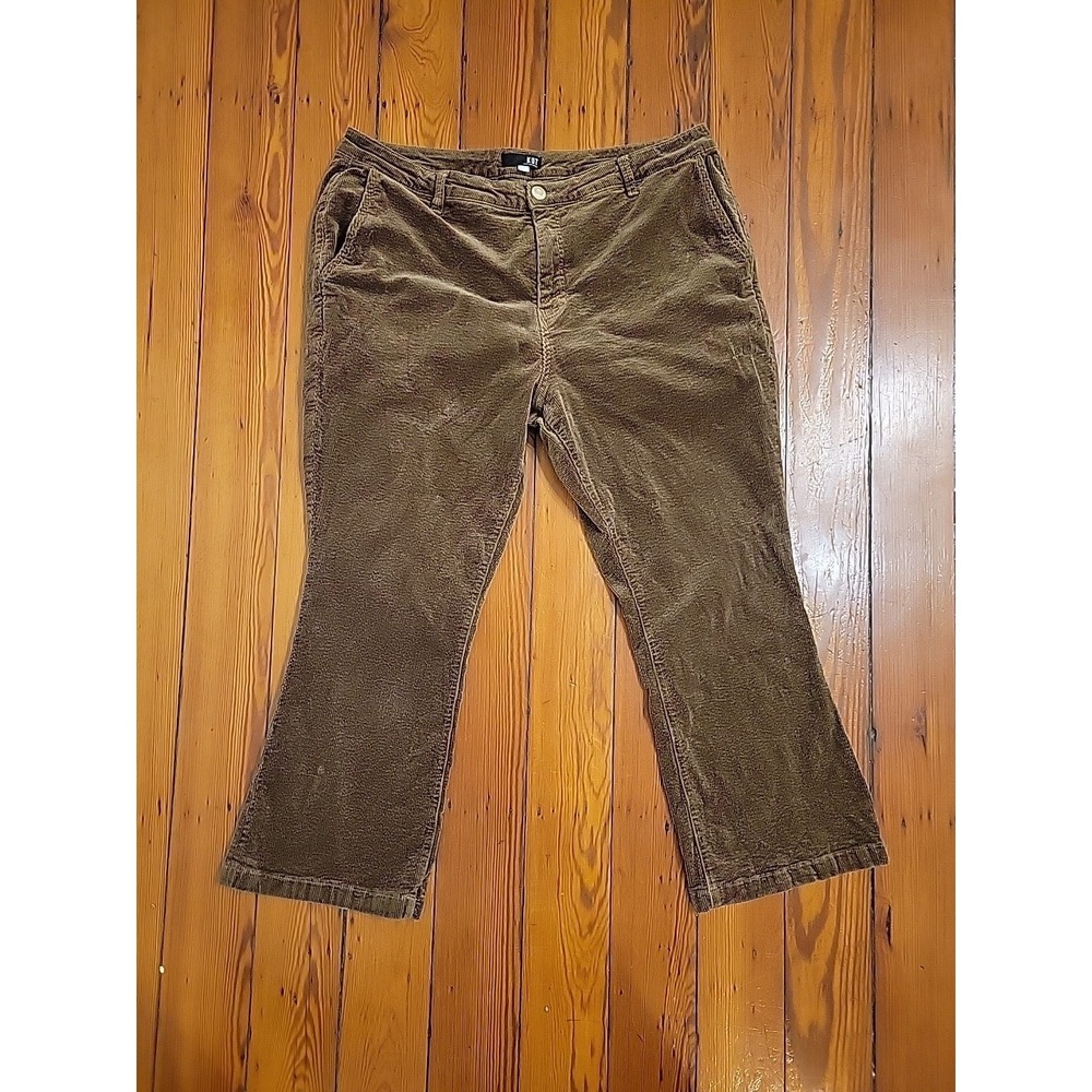 Kut from the Kloth Bootcut Jeans Womens 18W Brown Plus Size Stretch Comfortable